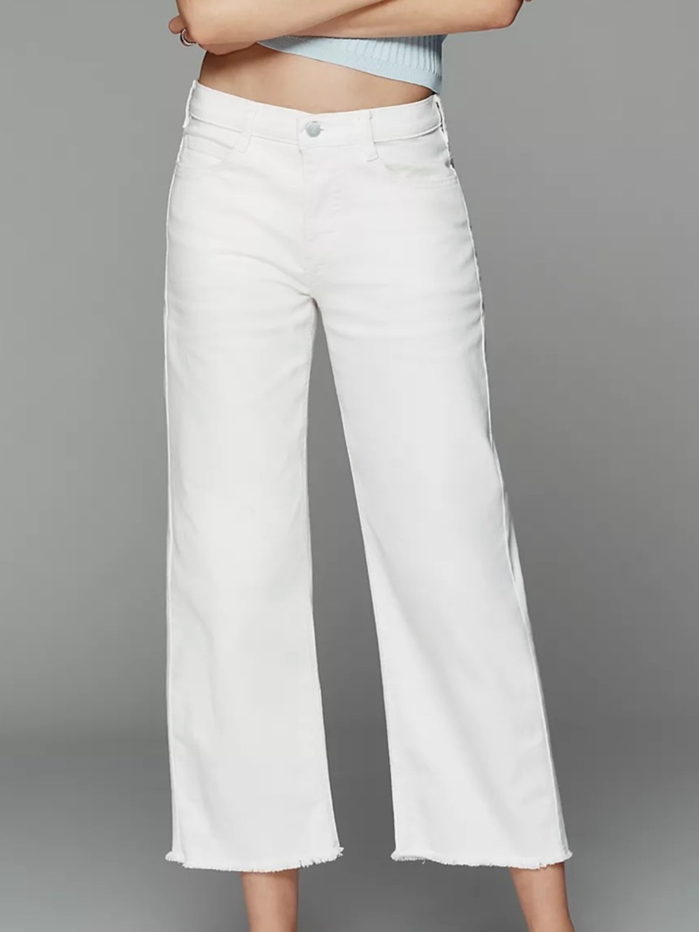 Edie Raw-Hem Straight-Leg Jeans by Pilcro